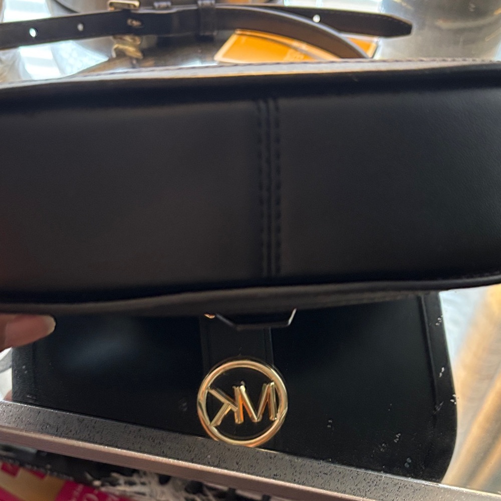 Michael Kors Black Crossbody Bag with Gold Logo - Picture 9 of 9